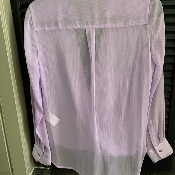 Gently Worn DKNY Lavender Blouse - Picture 2 of 2